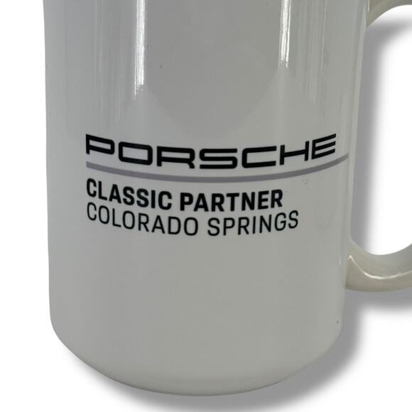 Porsche Colorado Springs Ceramic Mug Set of 2 Classic Partner Car Dealership Cup - Picture 3 of 5